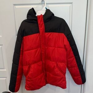 Wonder Nations Red and Black Puffer Jacket